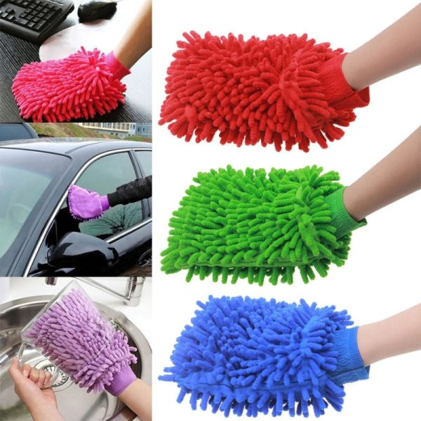 1 cái Găng Tay San Hô Rửa Xe 2 Mặt