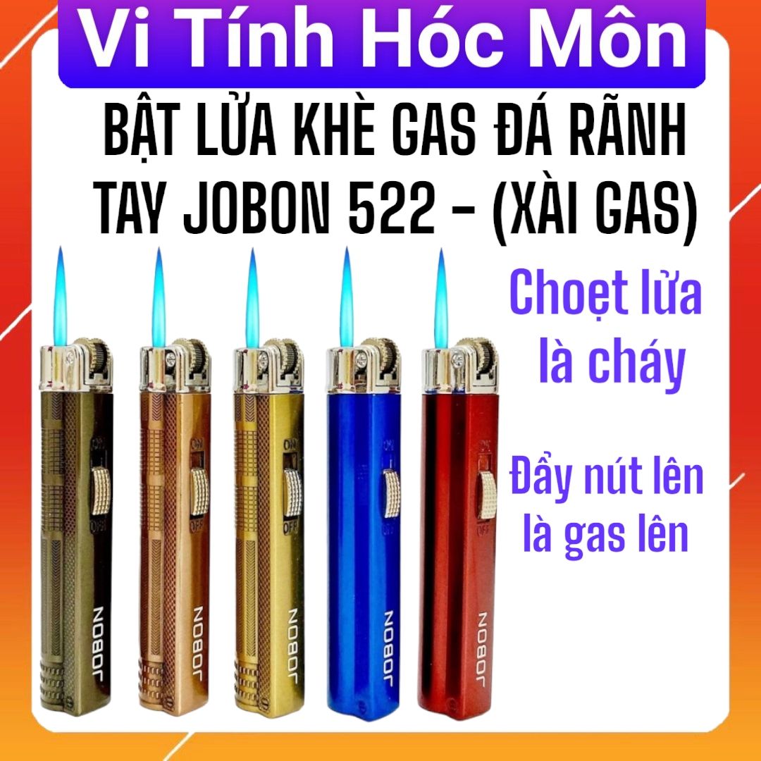 BẬT LỬA KHÈ GAS ĐÁ RÃNH TAY JOBON 522 - (XÀI GAS)