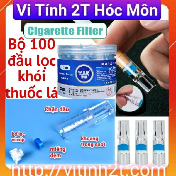 Bộ 100 đầu lọc khói thuốc lá