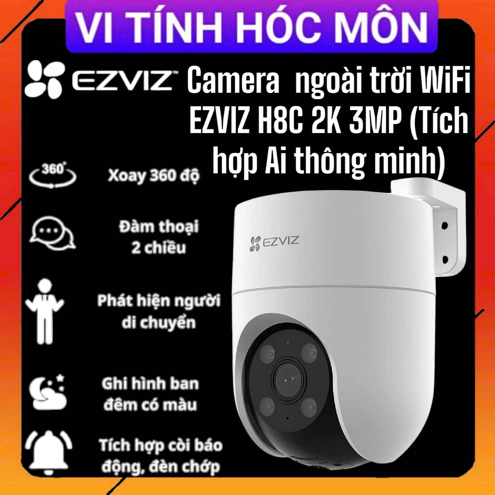 Camera NGOÀI TRỜI H8c Pro 2K (3.0MP)