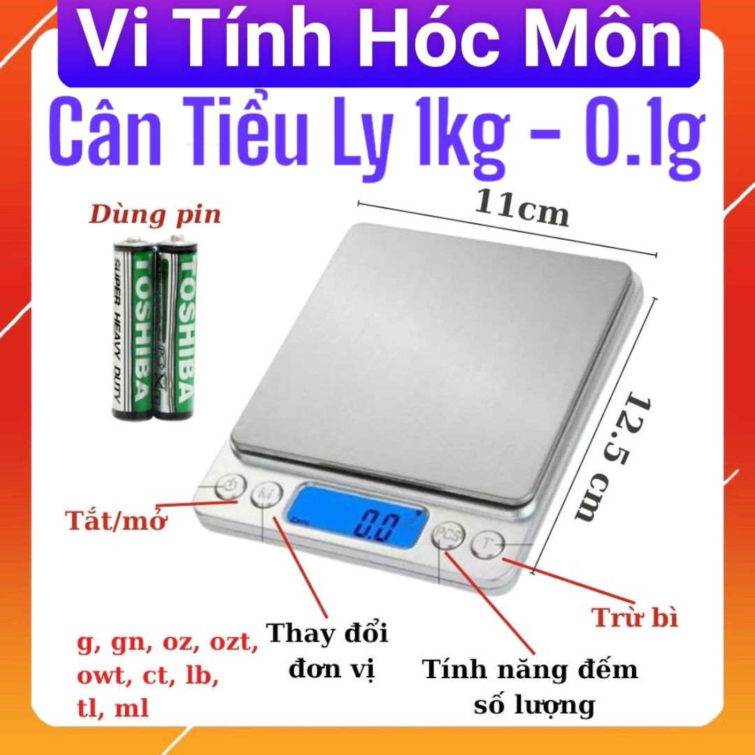 Cân Tiểu Li nhà bếp 1kg - Cân Tiểu Li Điện Tử- cân tiểu ly 1 kg