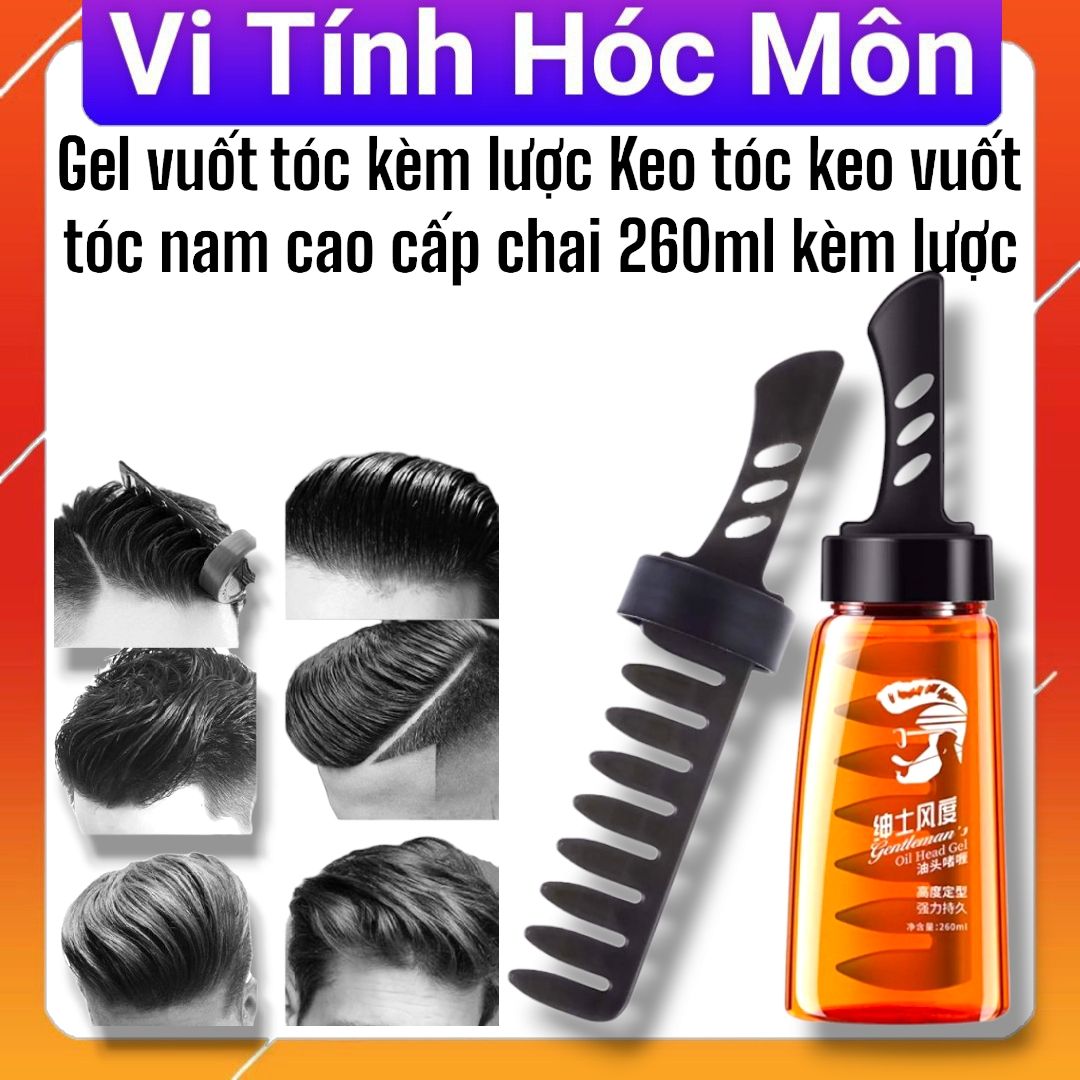 CHAI GEL TẠO KIỂU TÓC NHANH CHÓNG - 260ML KÈM LƯỢC