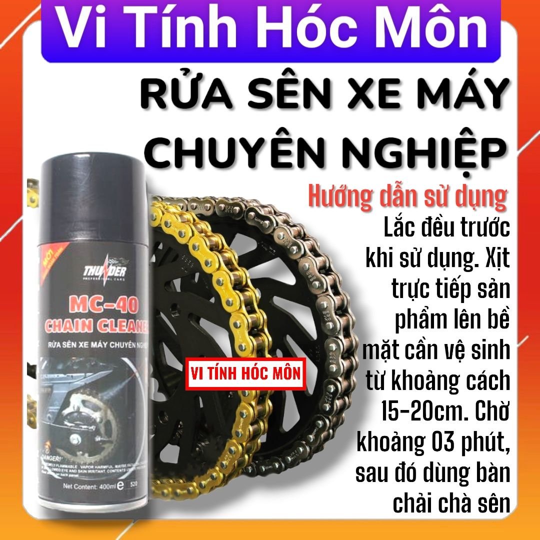Chai rửa sên, vệ sinh sên, xích xe máy MC-40 400ml