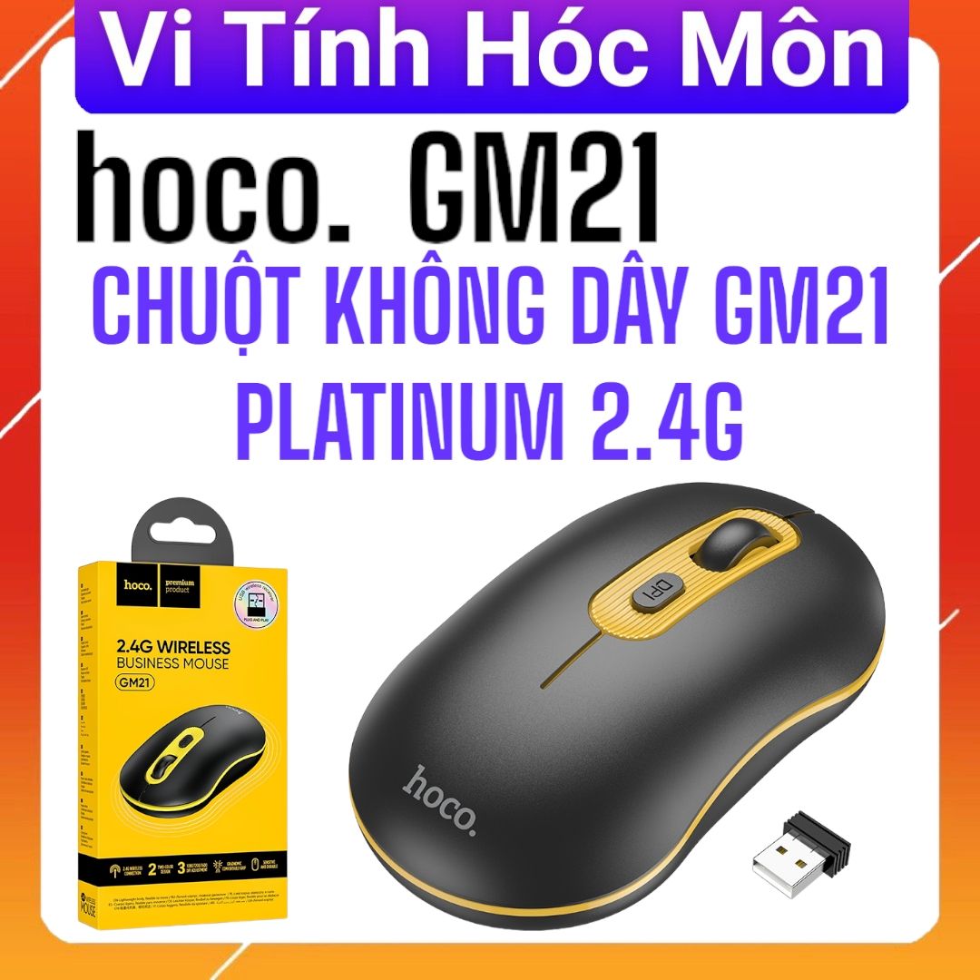 Chuột không dây GM21 Platinum 2.4G