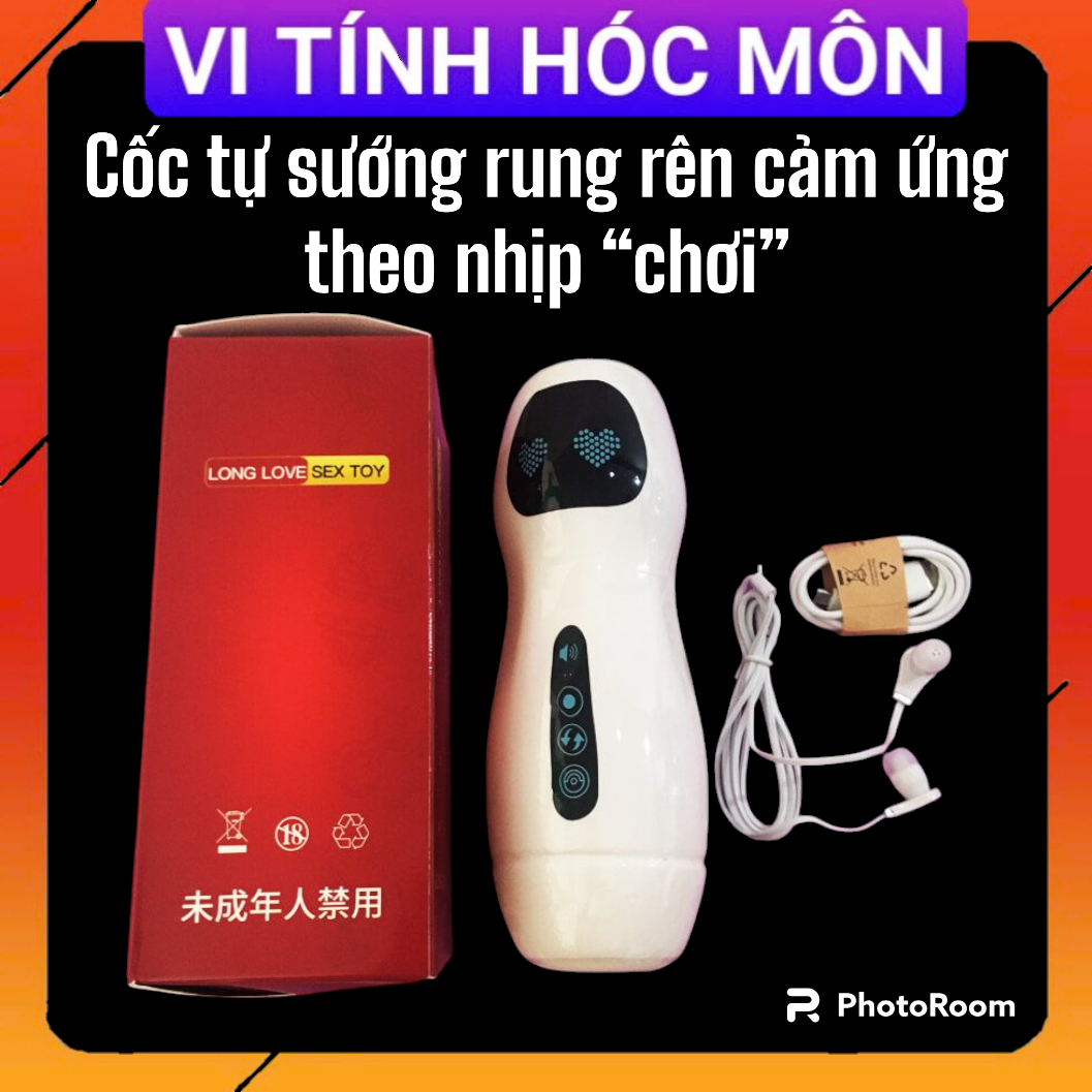 Cốc tự sướng rung rên cảm ứng theo nhịp “chơi” âm đạo