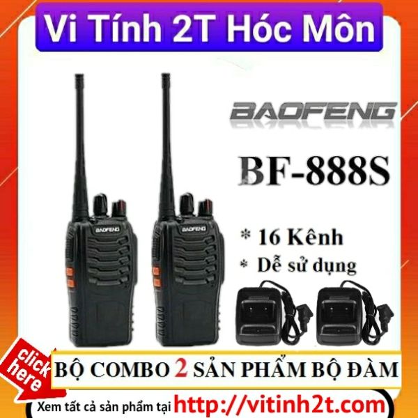 COMBO 2 BỘ ĐÀM CHÍNH HÃNG BAOFENG BF888s CỰC CHẤT