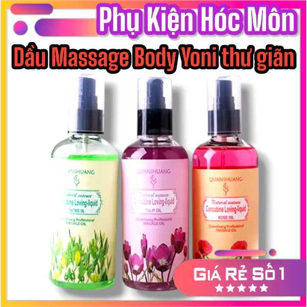 Dầu Massage Body Yoni thư giãn | Massage toàn thân dưỡng da | Ba mùi hương lựa chọn | Dung tích 220ml | Dùng cho spa & gia đình | Hỗ trợ thư giãn huyệt đạo | Vi Tính Hóc Môn
