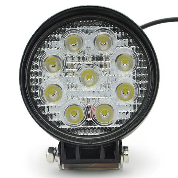 đèn trợ sáng 9 led ĐÈN CHIẾU SÁNG XE NÂNG - 12V ROUND 4 INCH LED WORKING LAMP FORKLIFT WORK LIGHT