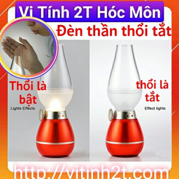 Đèn dầu cảm ứng pin sạc đèn thần thổi tắt mở