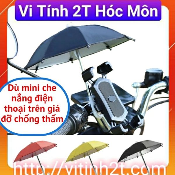 Dù mini che nắng điện thoại trên giá đỡ chống thấm dù điện thoại