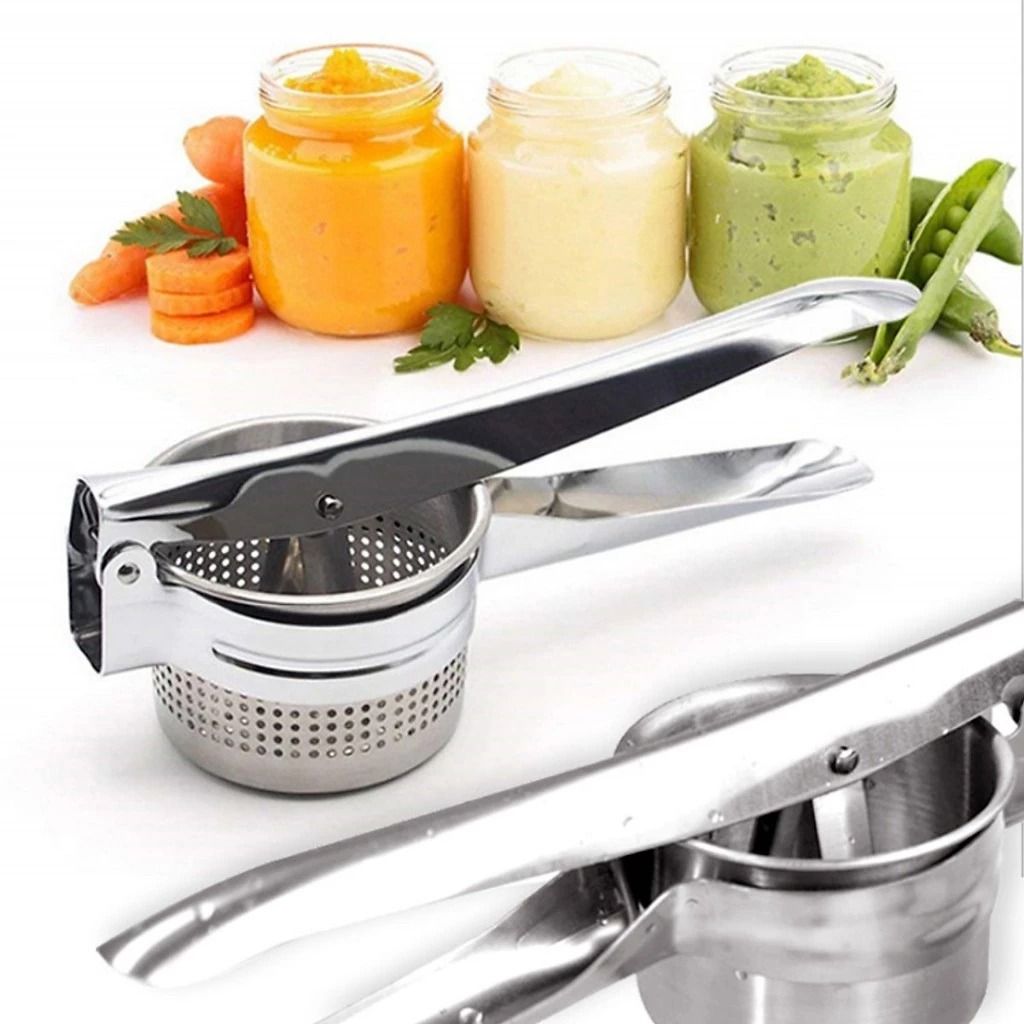 Dụng Cụ Ép Trái Cây, Nghiền Củ Quả Bằng Tay Inox 304 Size 9cm