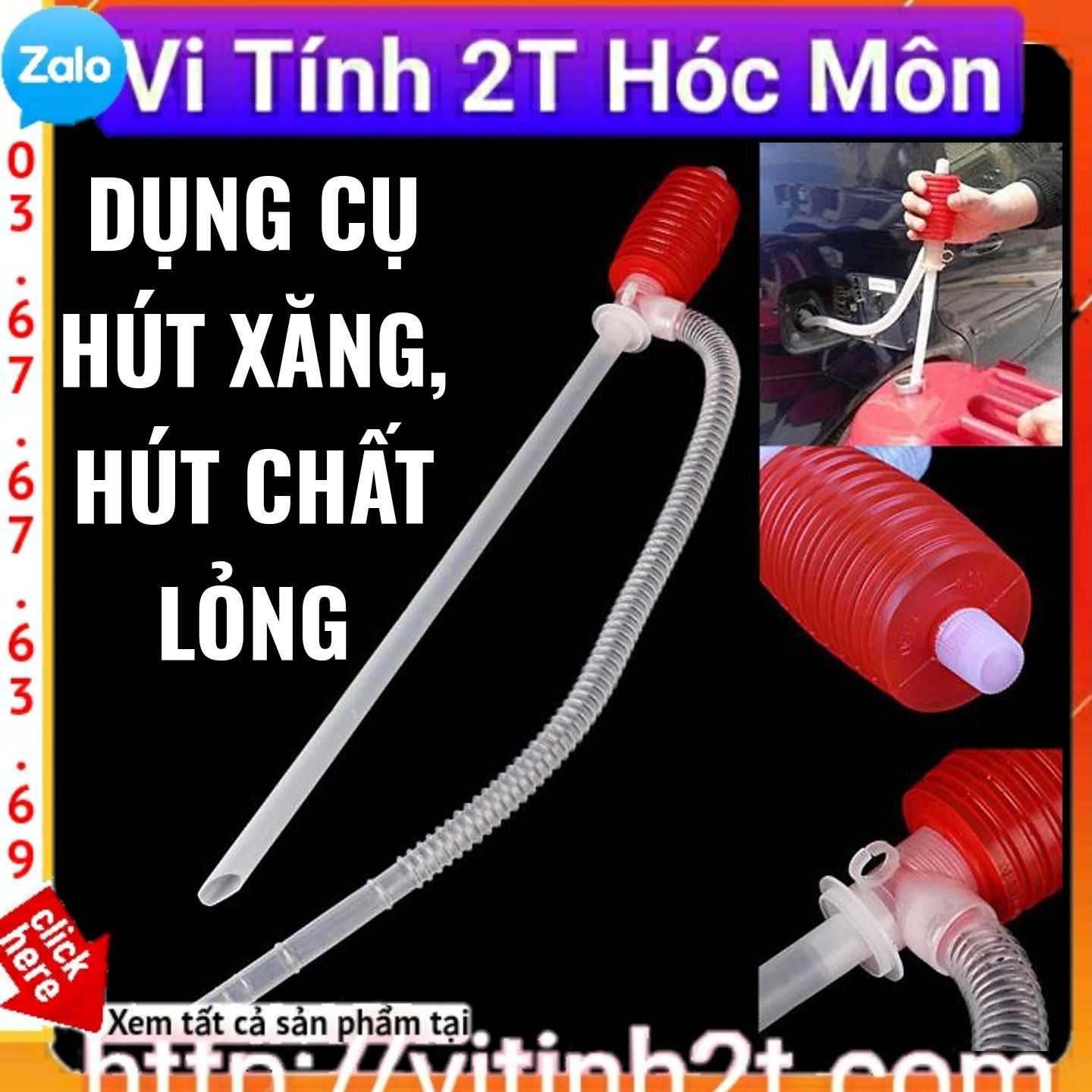 Dụng cụ hút xăng dầu chất lỏng bơm hút cần thiết rẻ
