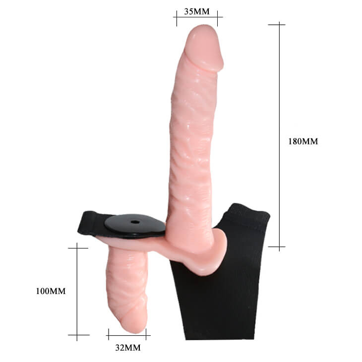 Dương Vật Giả 2 Đầu Có Quai Đeo Baile Trap-On Có Rung Women's Strap-On Realistic Dildo Pants Double Dildo