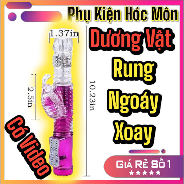 Dương vật giả kép mini rung xoay ngoáy 360 độ | Massage điểm G | Kích thích đa chiều | Đồ chơi phòng the | Phụ kiện tình yêu | Vi Tính Hóc Môn | Dương vật bướm Male genital organ