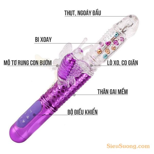 Dương vật giả rung thụt ngoáy LiBo siêu cao cấp cánh bướm
