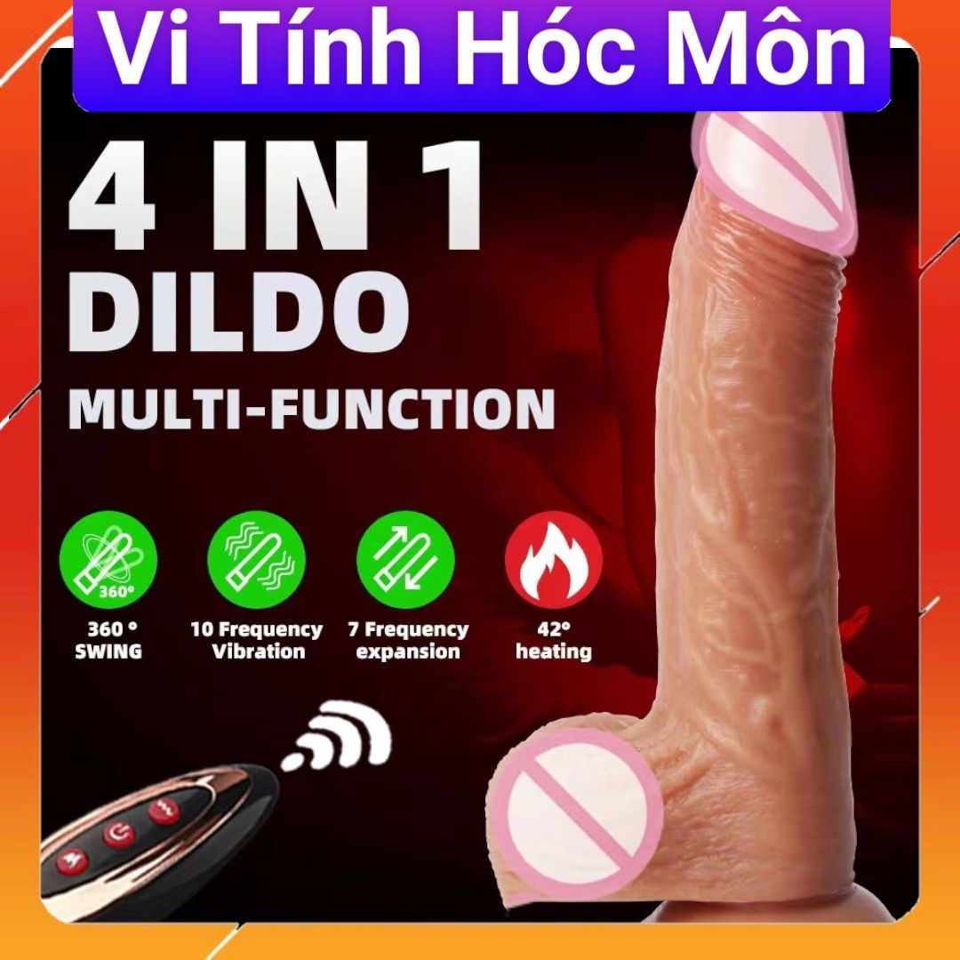 Dương vật Male Root MuHa 4in1 có hít tường, Có rung, có ngoáy, có thụt có nhiệt độ