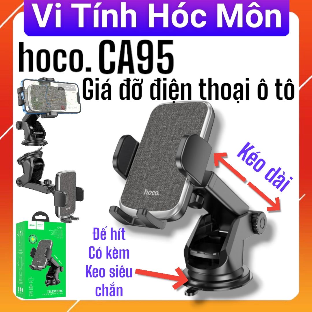 Giá đỡ điện thoại ô tô Hoco CA95 vi tính hóc môn