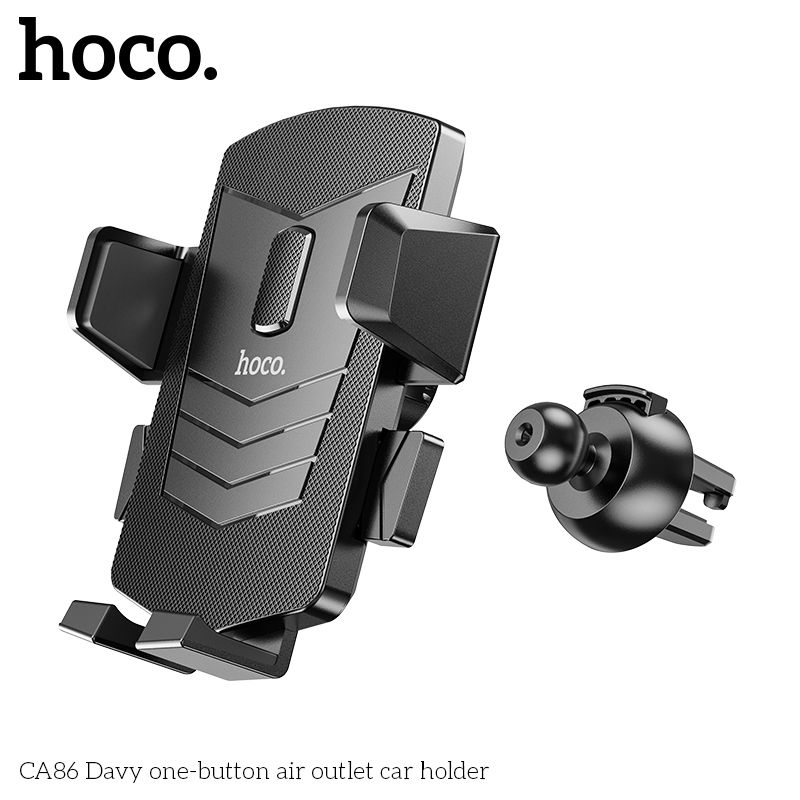 Giá đỡ điện thoại trên xe hơi hoco CA86 kẹp điện thoại trên xe hơi khe gió chính hãng