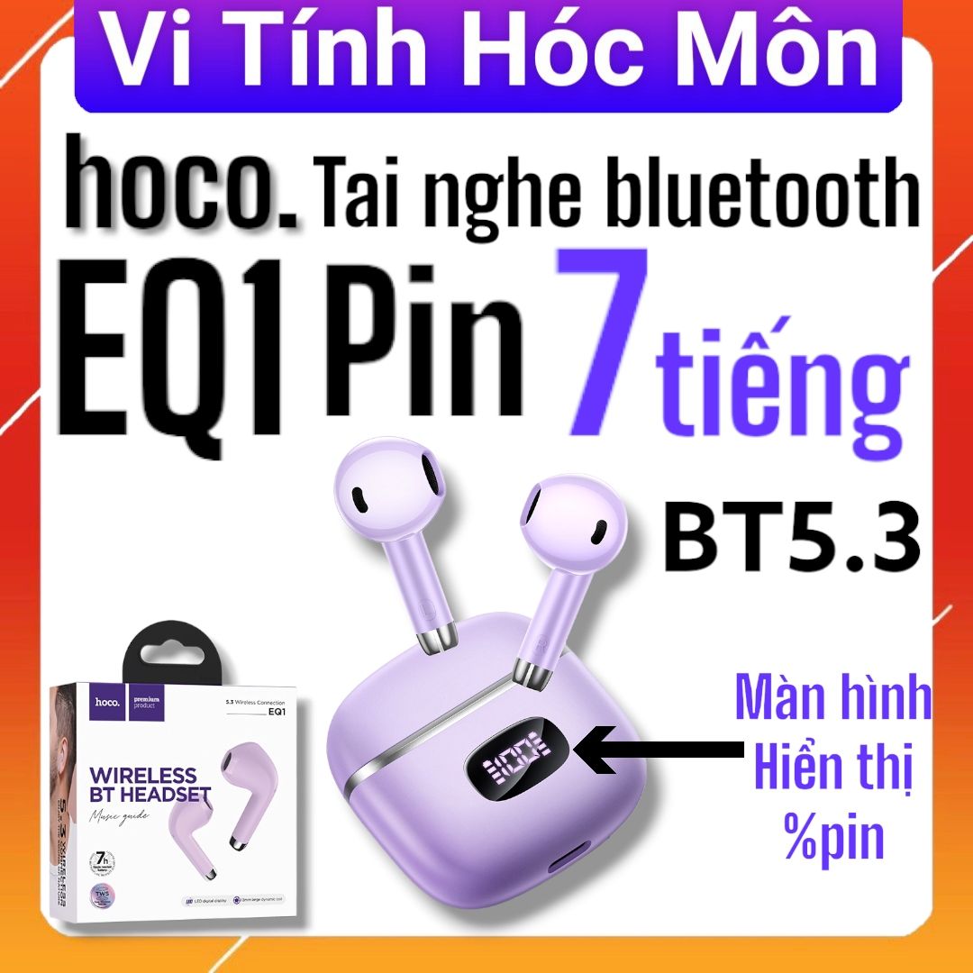 Hoco eq1 tai nghe Bluetooth pin trâu 7 tiếng