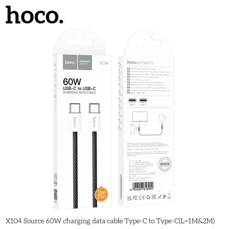 ( dài 2 mét) Cáp Sạc Nhanh 60W Hoco X104 2M Type-C to Type-C