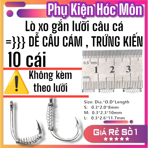 Lò Xo Tóm Mồi Câu Cá Thích Hợp câu đơn, câu đài, câu tay