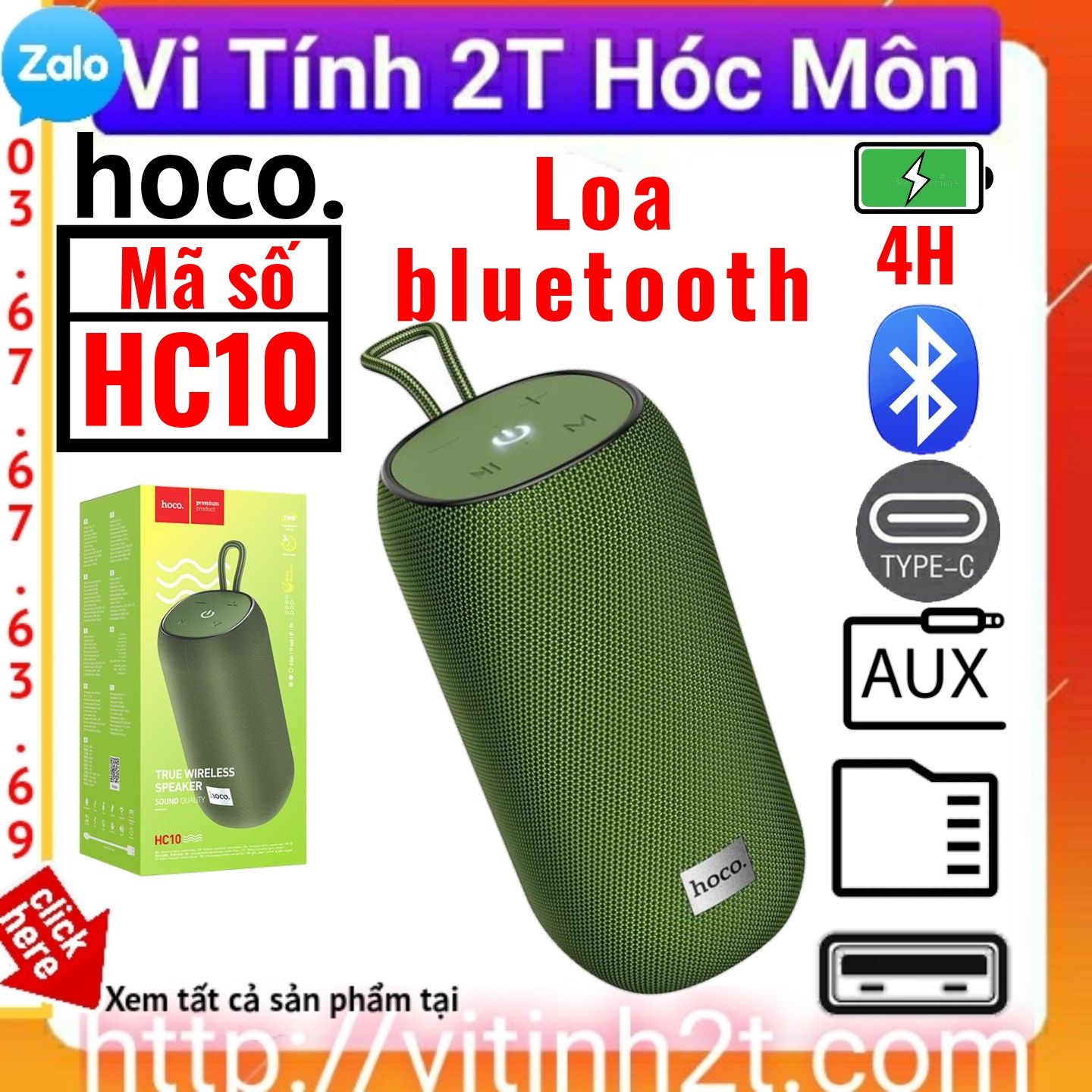 Loa Bluetooth HOCO HC10