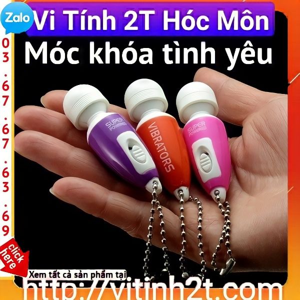 Máy massage mini móc khóa tình yêu