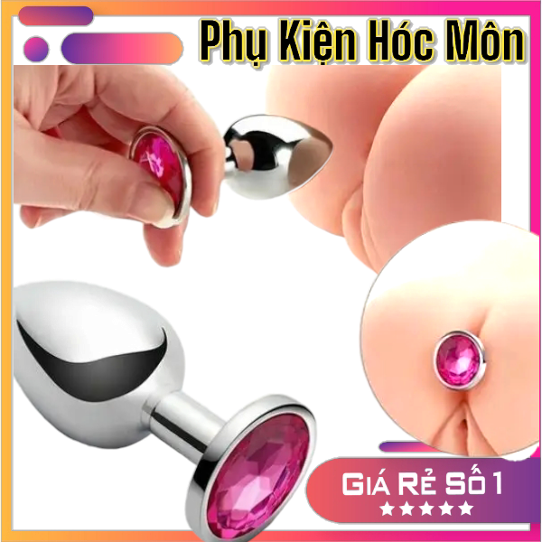 Phích Cắm Hậu Môn Kim Loại Đá Tròn Mỏ Neo Size Nhỏ | Đồ Chơi Tình Yêu | Vi Tính Hóc Môn