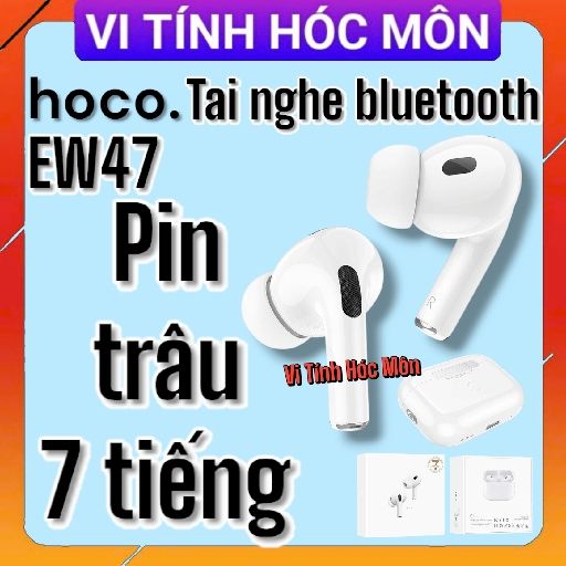 [pin trâu 7H] hoco EW47 Tai nghe bluetooth 2 bên, có đàm thoại, nút cảm ứng