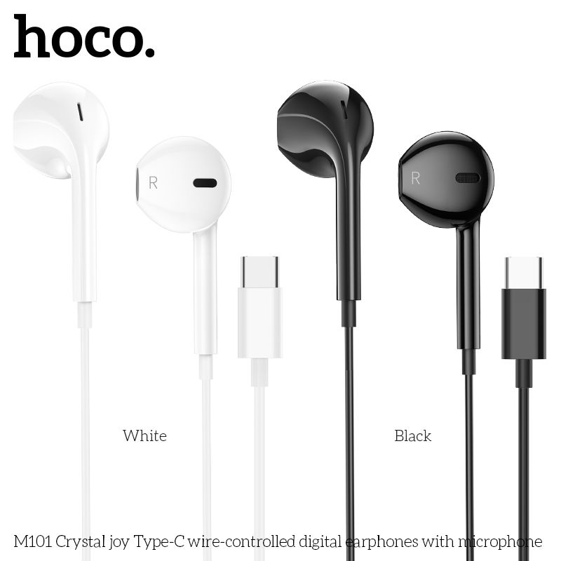 Tai nghe dây Hoco M101 Crystal joy Type-C