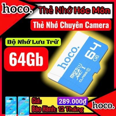 ( có VAT) Thẻ nhớ 64GB class 10 tốc độ cao - chính hãng Hoco - chuẩn MicroSD dùng cho điện thoại - camera ip - máy ảnh | HOCO Hóc Môn