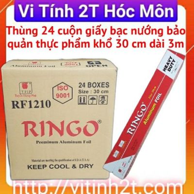 Thùng 24 cuộn giấy bạc nướng bảo quản thực phẩm khổ 30 cm dài 3m