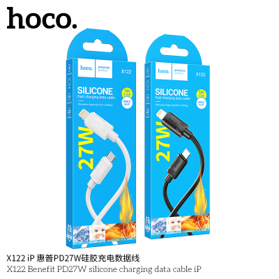 ( Type C to IPHONE) Cáp sạc dữ liệu silicon Benefit PD27W Hoco X122 MỚI iP