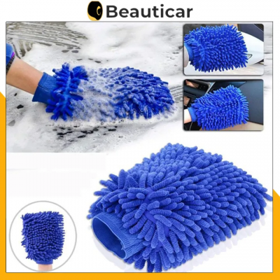 1 cái Găng Tay San Hô Rửa Xe 2 Mặt