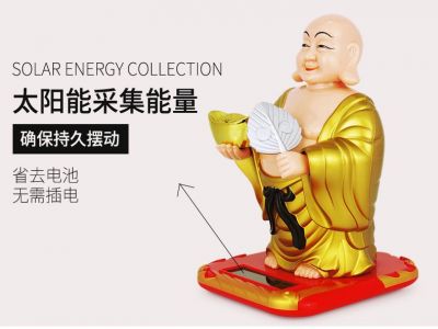 Phật Di Lặc Vẫy Quạt Cầm Thổi Vàng Năng Lượng