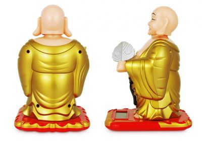 Phật Di Lặc Vẫy Quạt Cầm Thổi Vàng Năng Lượng