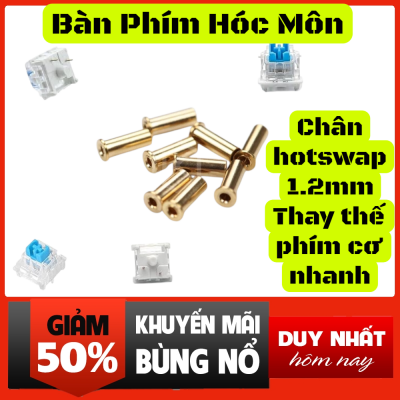 2 cái chân Hotswap 2 chân Socket 1.2mm PCB rivet | Biến mạch hàn thành mạch hotswap | Thay switch bàn phím cơ không cần hàn | Lắp switch nhanh không cần mở ốc | Phụ kiện mod bàn phím cơ chuyên nghiệp | Socket hotswap 2 pin tiện lợi | Tương thích nhiều loạ