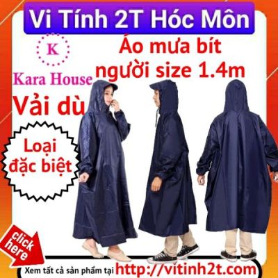 Áo Mưa Vải Dù Bít Người Lớn 1m4