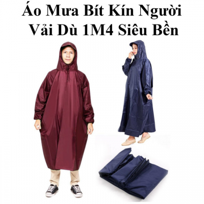 Áo Mưa Vải Dù Bít Người Lớn 1m4