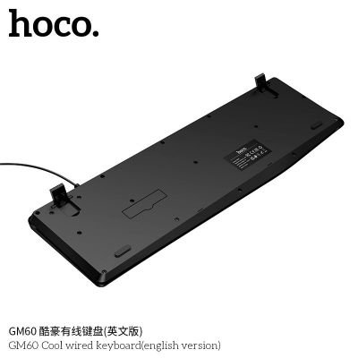 Bàn phím có dây Hoco GM60 Cool | Phiên bản tiếng Anh hiện đại | Bàn phím văn phòng & chơi game | Thiết kế sang trọng, bấm êm | Kết nối USB ổn định, độ bền cao | Phụ kiện máy tính chất lượng | Mua bàn phím chính hãng giá tốt | Vi Tính Hóc Môn