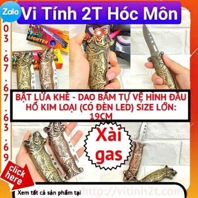 BẬT LỬA | HỘP QUẸT DAO BẤM ĐẦU HỔ HÀNG XỊN