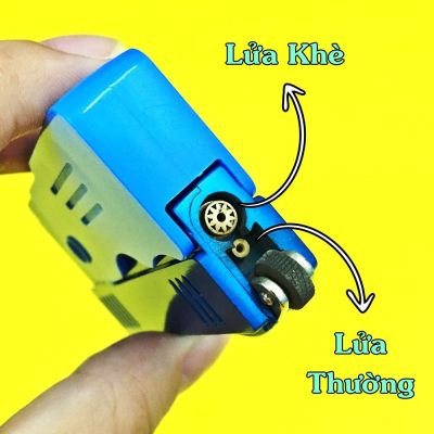 BẬT LỬA 2IN1 HÌNH SÚNG 2 LỬA (LỬA NGỌN VÀ LỬA HOẢ TIỄN) - (XÀI GAS)