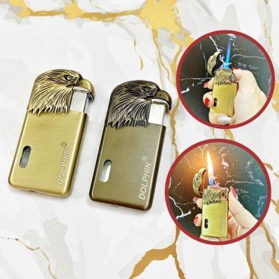 BẬT LỬA DOLPHIN 2 LỬA HÌNH ĐẦU ĐẠI BÀNG (LỬA NGỌN VÀ LỬA KHÈ) - (XÀI GAS)
