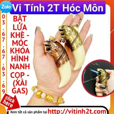 BẬT LỬA KHÈ - MÓC KHÓA HÌNH NANH CỌP - (XÀI GAS)