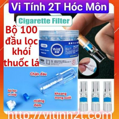 Bộ 100 đầu lọc khói thuốc lá