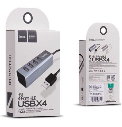 Hub USB 4 Cổng Hoco HB1 | Vi Tính Hóc Môn | Phụ Kiện Máy Tính