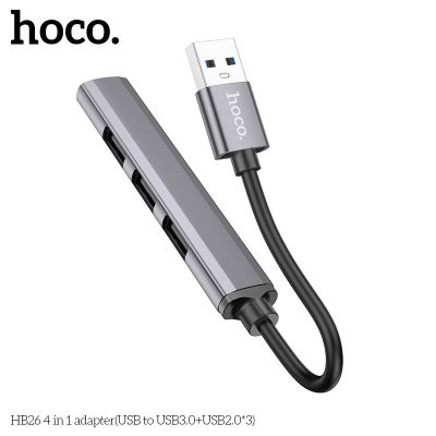 Bộ chuyển đổi Hoco 4 trong 1 HB26 (USB sang USB3.0+USB2.0 3)