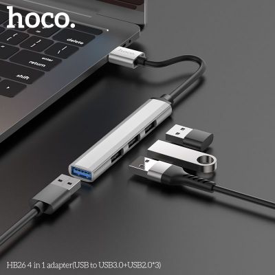 Bộ chuyển đổi Hoco 4 trong 1 HB26 (USB sang USB3.0+USB2.0 3)