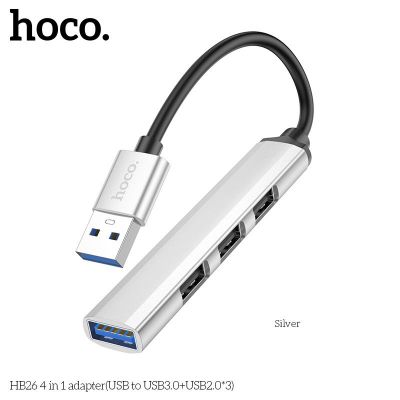 Bộ chuyển đổi Hoco 4 trong 1 HB26 (USB sang USB3.0+USB2.0 3)