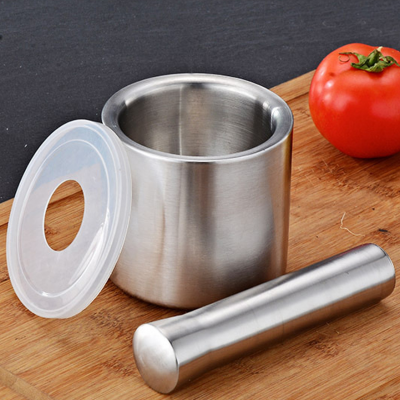 Bộ Cối Chày làm bằng kim loại đường kính 10cm dùng để giã thức ăn, giã cua chống nấm mốc